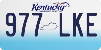 KY license plate 977LKE