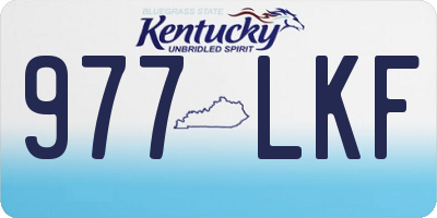 KY license plate 977LKF