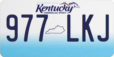 KY license plate 977LKJ