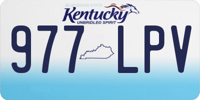 KY license plate 977LPV