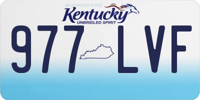 KY license plate 977LVF