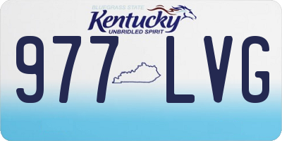 KY license plate 977LVG