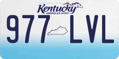 KY license plate 977LVL