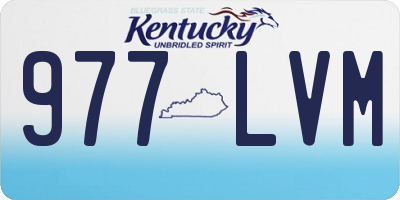 KY license plate 977LVM