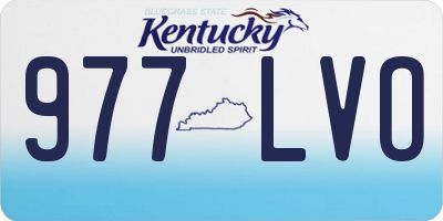 KY license plate 977LVO