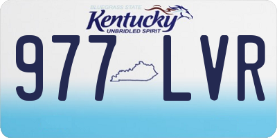 KY license plate 977LVR