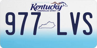 KY license plate 977LVS
