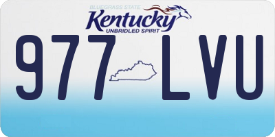 KY license plate 977LVU