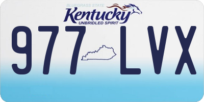 KY license plate 977LVX