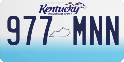 KY license plate 977MNN