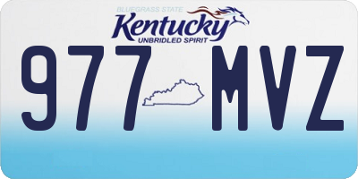 KY license plate 977MVZ