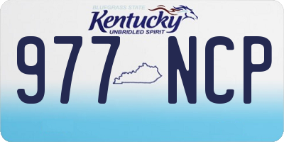 KY license plate 977NCP