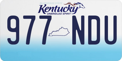 KY license plate 977NDU