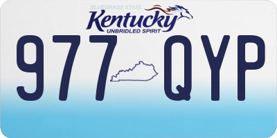 KY license plate 977QYP