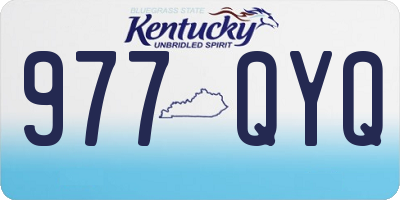 KY license plate 977QYQ