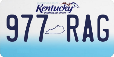 KY license plate 977RAG