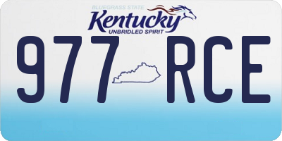 KY license plate 977RCE