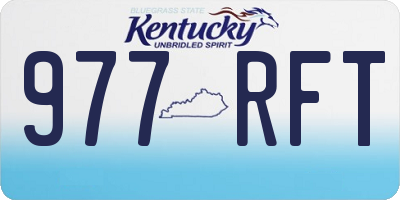 KY license plate 977RFT