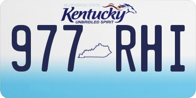 KY license plate 977RHI