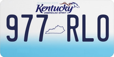 KY license plate 977RLO