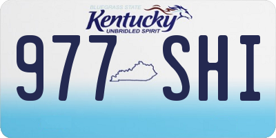 KY license plate 977SHI