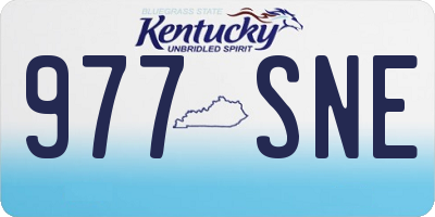 KY license plate 977SNE