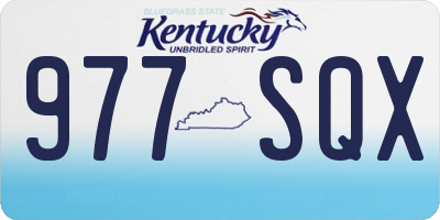 KY license plate 977SQX