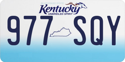 KY license plate 977SQY