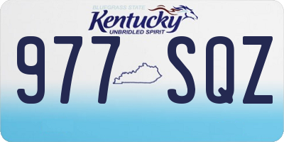 KY license plate 977SQZ