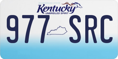 KY license plate 977SRC