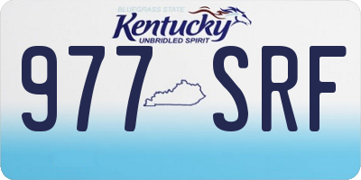 KY license plate 977SRF