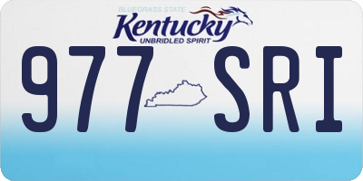 KY license plate 977SRI