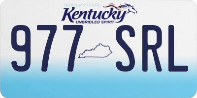 KY license plate 977SRL
