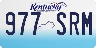 KY license plate 977SRM