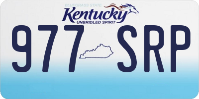 KY license plate 977SRP