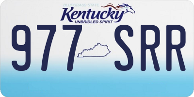 KY license plate 977SRR