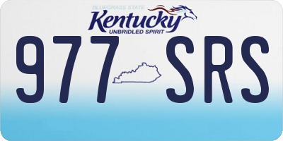 KY license plate 977SRS