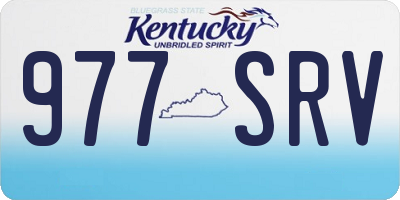 KY license plate 977SRV