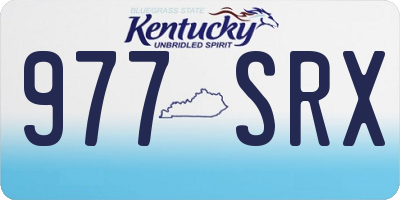 KY license plate 977SRX
