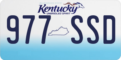 KY license plate 977SSD