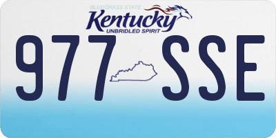 KY license plate 977SSE