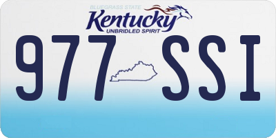 KY license plate 977SSI