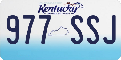 KY license plate 977SSJ