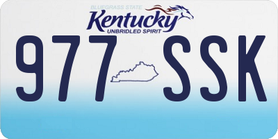 KY license plate 977SSK
