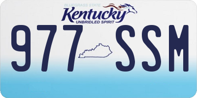 KY license plate 977SSM