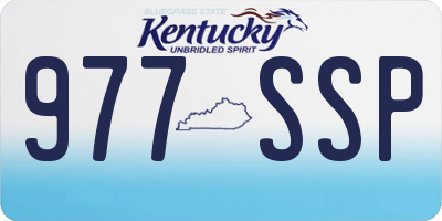KY license plate 977SSP