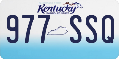 KY license plate 977SSQ