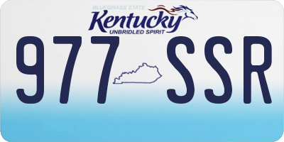 KY license plate 977SSR