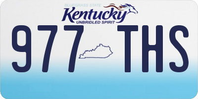 KY license plate 977THS