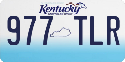 KY license plate 977TLR